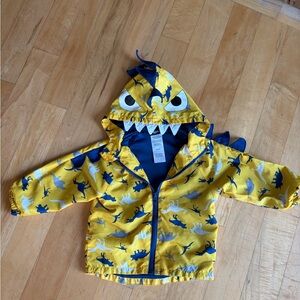 Little Rebels Dinosauer Lover Windbreaker, Packable Zipper Hooded  Size 2T